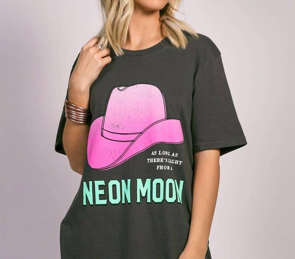 NEW CHARLIE SOUTHERN neon moon tee in grey